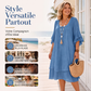 Robe d'été ample pour femme à manches volantées