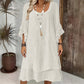 Robe d'été ample pour femme à manches volantées