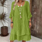 Robe d'été ample pour femme à manches volantées