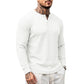 Chemise Henley décontractée à manches longues pour homme