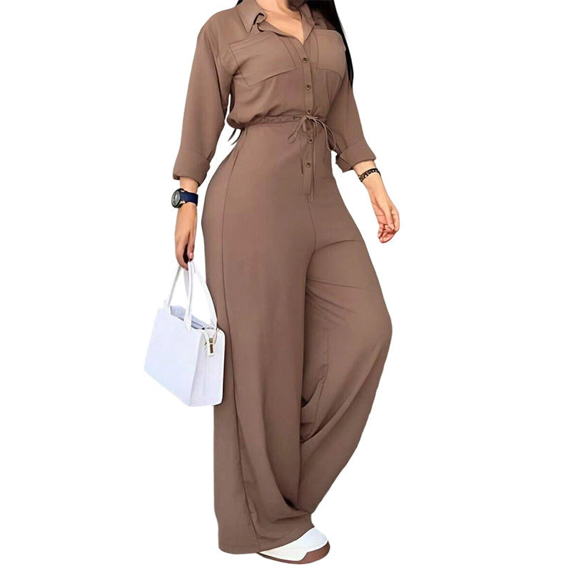 Combinaison chemise cintrée pour femme