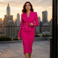 Robe blazer double boutonnage pour femme
