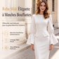 Robe fourreau élégante à col rond pour femme