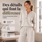 Ensemble top fluide et pantalon large pour femme