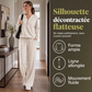 Ensemble top fluide et pantalon large pour femme