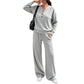 Ensemble top fluide et pantalon large pour femme