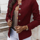 Blazer élégant ajusté pour femme avec boutons dorés