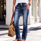 Jeans stretch ajustés pour femme