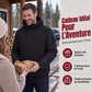 Veste d'extérieur imperméable et chaude pour homme