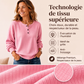 Sweat décontracté en maille gaufrée pour homme