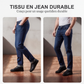 Jean droit pour homme doublé chaud