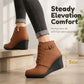 Bottines à talon compensé pour femme