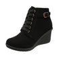 Bottines à talon compensé pour femme
