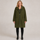 Veste à capuche mi-longue pour femme avec 2 fermetures éclair
