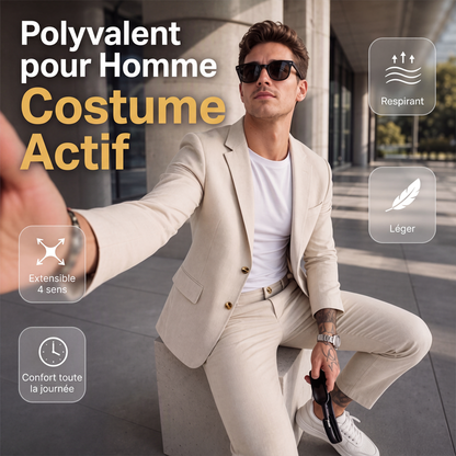 Costume de travail extensible polyvalent pour homme