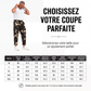 Pantalon cargo de sport camouflage à cordon de serrage pour homme