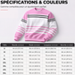 Sweatshirt à manches longues rayé et colorblock pour homme