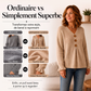 Pull en maille col V pour femme