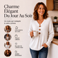 Pull en maille col V pour femme