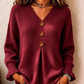 Pull en maille col V pour femme