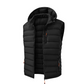 Gilet matelassé d'hiver pour homme avec capuche amovible