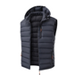 Gilet matelassé d'hiver pour homme avec capuche amovible