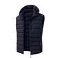 Gilet matelassé d'hiver pour homme avec capuche amovible