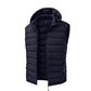 Gilet matelassé d'hiver pour homme avec capuche amovible
