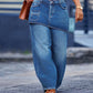 Jupe superposée pour femme sur jean en denim