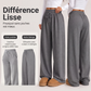 Pantalon large à taille haute et cordon de serrage pour femme
