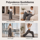 Pantalon large à taille haute et cordon de serrage pour femme