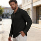 Haut col pour homme respirant avec texture en nid d'abeille