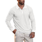 Haut col pour homme respirant avec texture en nid d'abeille
