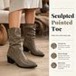Bottes pour femme à bout pointu et talon épais