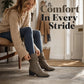 Bottes pour femme à bout pointu et talon épais