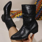 Bottes pour femme à bout pointu et talon épais
