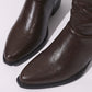 Bottes pour femme à bout pointu et talon épais