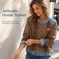 Sweat-shirt décontracté à col rond pour femme, imprimé léopard