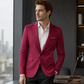 Blazer pour homme, coupe ajustée, col à boutons