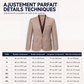 Blazer pour homme, coupe ajustée, col à boutons