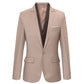 Blazer pour homme, coupe ajustée, col à boutons