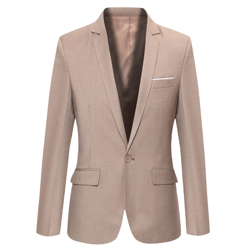 Blazer pour homme, coupe ajustée, col à boutons