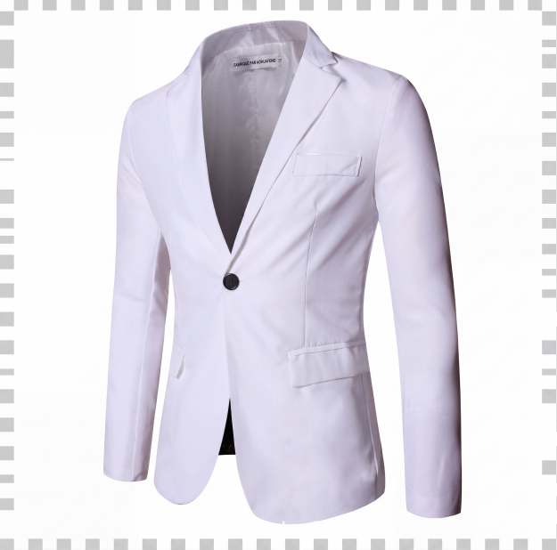 Blazer pour homme, coupe ajustée, col à boutons