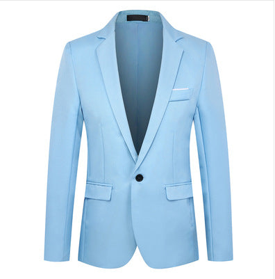 Blazer pour homme, coupe ajustée, col à boutons