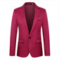 Blazer pour homme, coupe ajustée, col à boutons