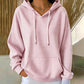 Sweat à capuche rayé à patchwork pour femme