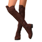 Bottes montantes à lacets pour femmes au-dessus du genou