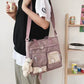 Joli sac à bandoulière pour adolescentes avec 2 écussons