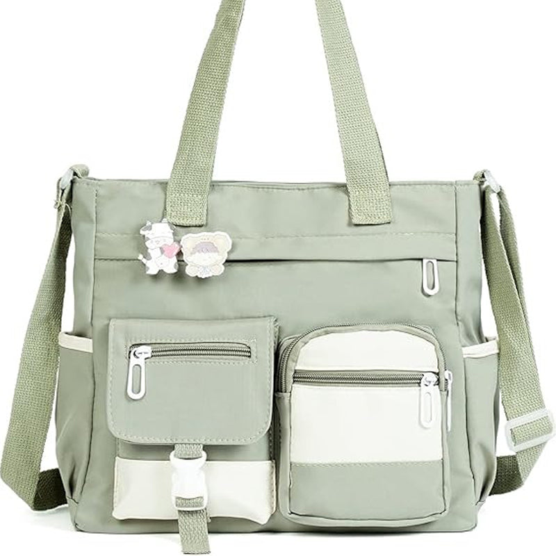 Joli sac à bandoulière pour adolescentes avec 2 écussons