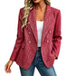 Blazer croisé décontracté pour femme